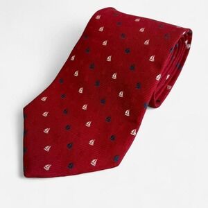 Tommy Hilfiger silk tie with multicoloured sail boats #preppy #officewear